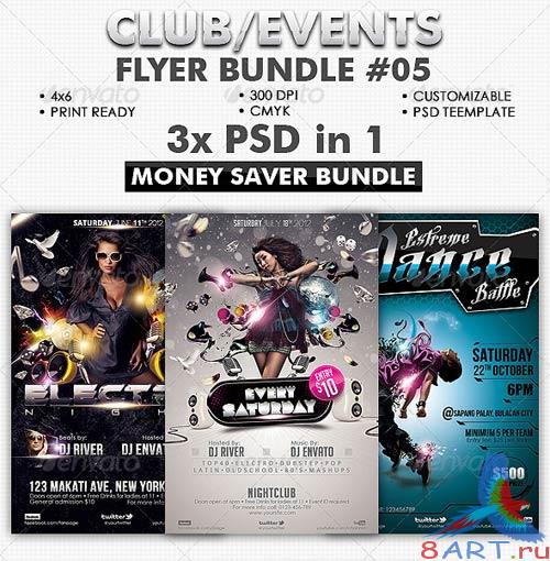 GraphicRiver Club/Events Flyer Bundle #05