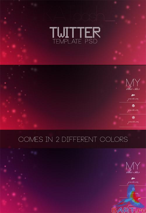 PSD Template - Twitter Backgrounds