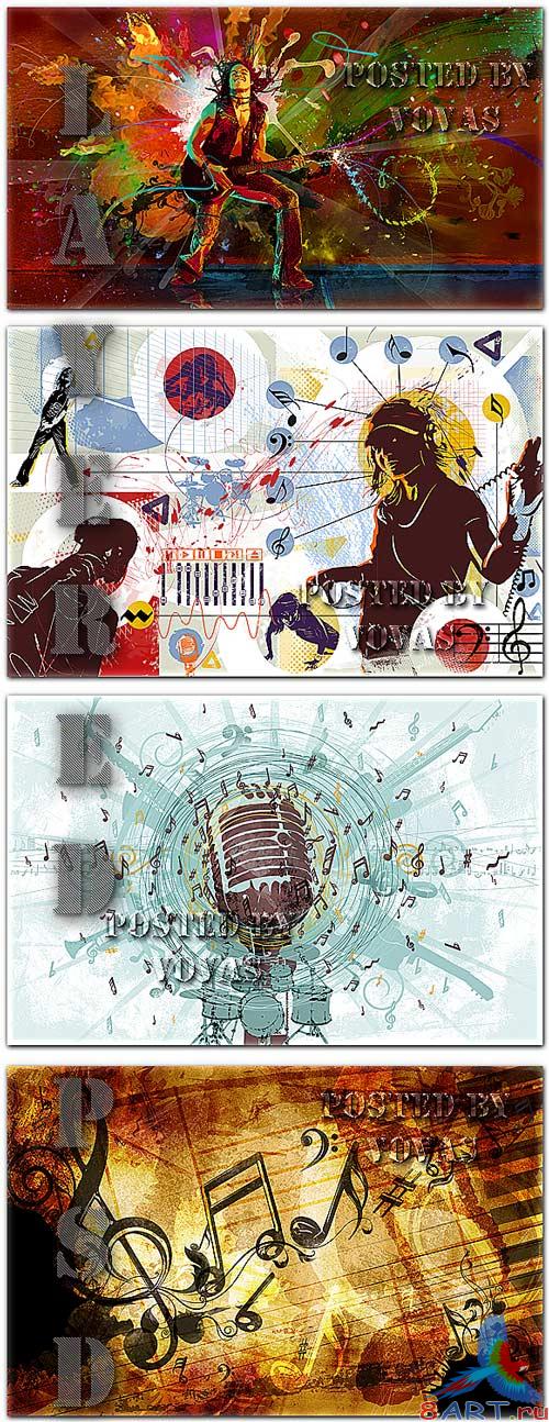  PSD  Music Still Backgrounds2