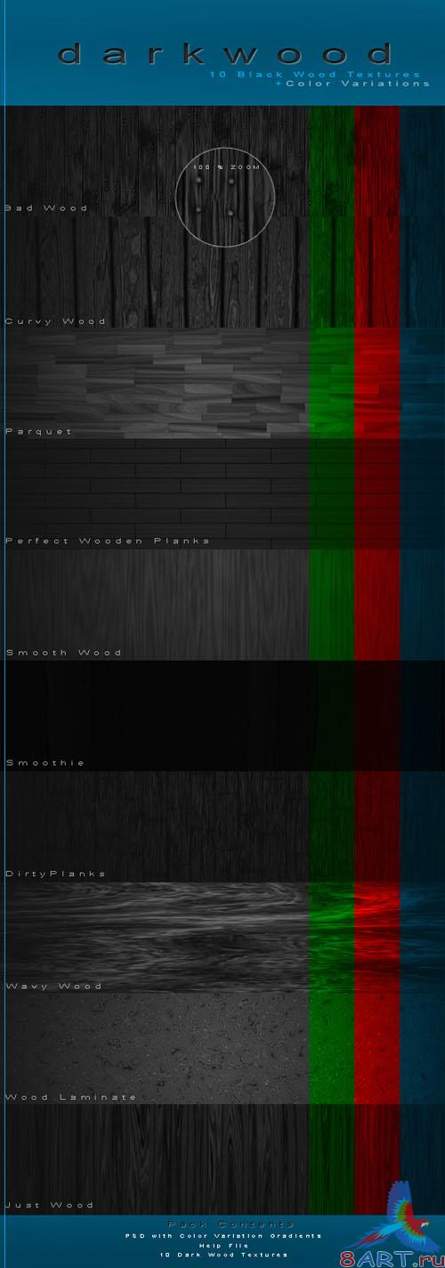 Textures and Backgrounds - Darkwood HQ Wood