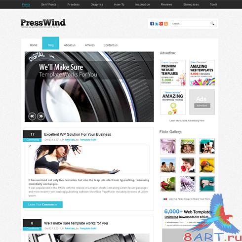 Dynamic CSS Templates - Presswind