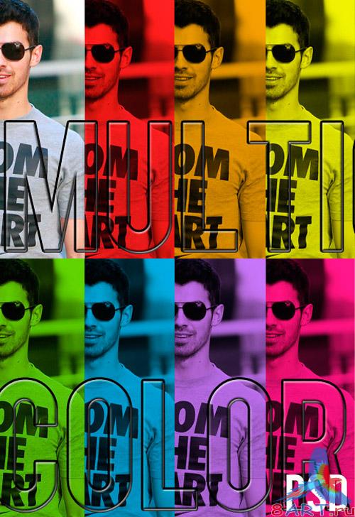 PSD Template - Multicolor