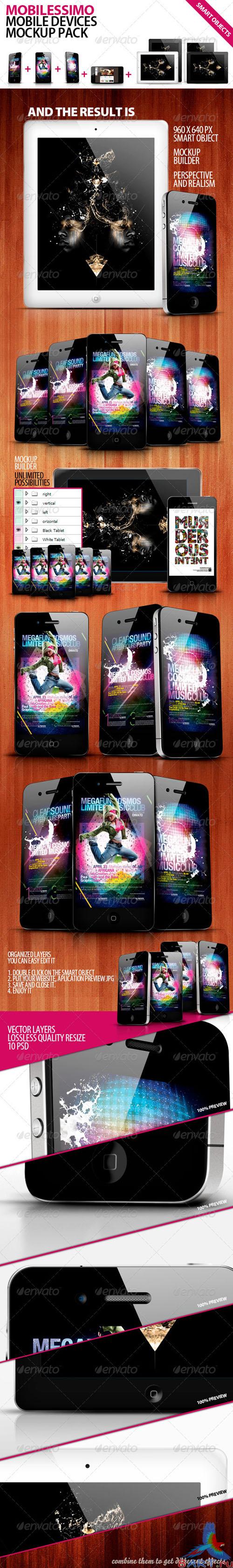 GraphicRiver - Mobilisimo Mobile Phone & Mobile Pad Mock-ups 400964