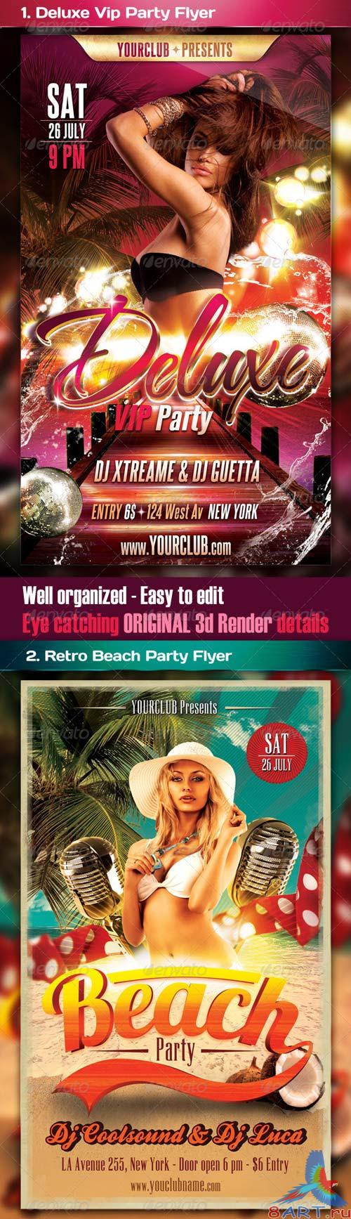 GraphicRiver Top Party Flyer Bundle Vol6 GraphicRiver Top Party Flyer Bundle Vol6
