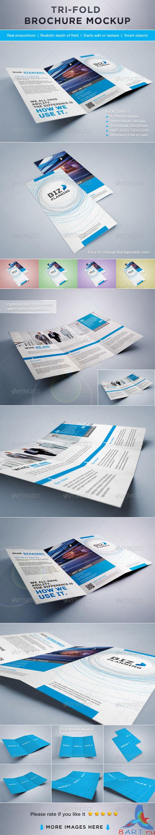 GraphicRiver - Photorealistic Tri-Fold Brochure Mock-ups 2206979 GraphicRiver - Photorealistic Tri-Fold Brochure Mock-ups 2206979