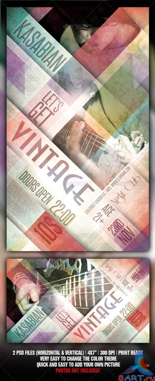 GraphicRiver Vintage Flyer Template