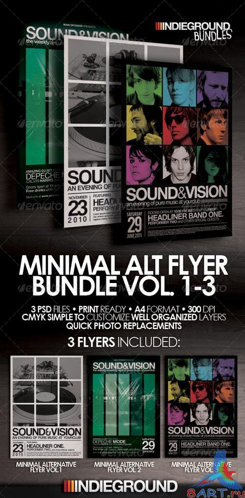 GraphicRiver - Minimal Alternative FlyerPoster Bundle 3VoL