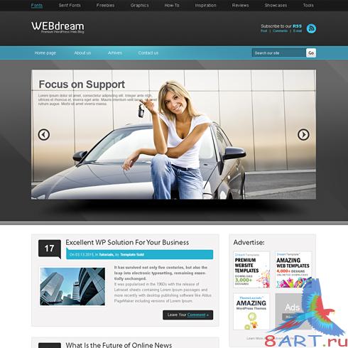 Dynamic CSS Templates - Webdreams