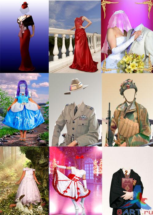     4 / Collection of costumes for the photomontage 4
