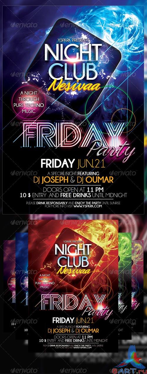 GraphicRiver Friday Party Flyer Template