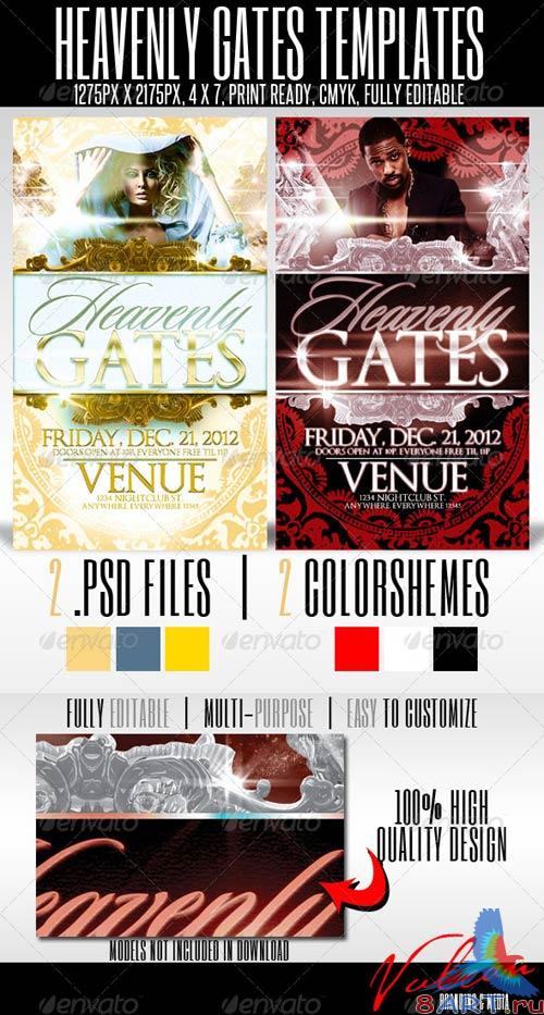 GraphicRiver Heavenly Gates Flyer Templates GraphicRiver Heavenly Gates Flyer Templates