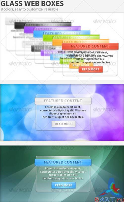 GraphicRiver - Glass Web Boxes