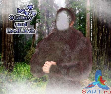 Шаблоны в интересах Photoshop - Снежный человек Шаблоны в интересах Photoshop - Снежный человек