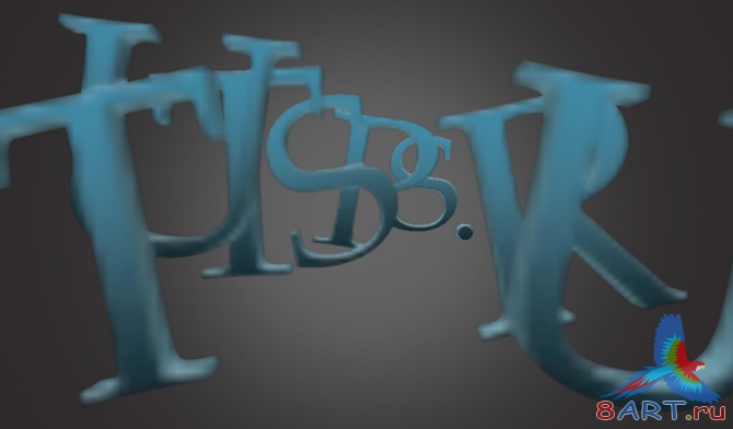 Создание 3D текста в photoshop Создание 3D текста в photoshop