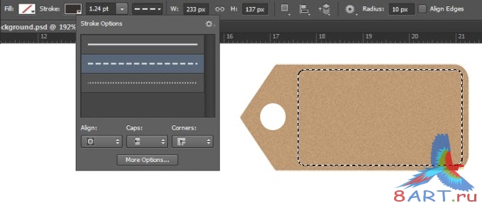Как нарисовать бирку в Photoshop Как нарисовать бирку в Photoshop