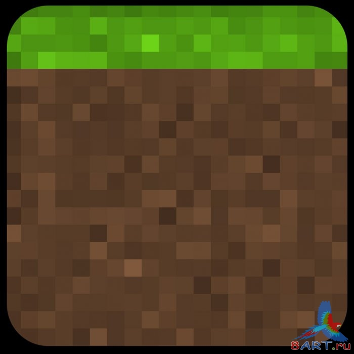 Рисуем иконку Minecraft Рисуем иконку Minecraft