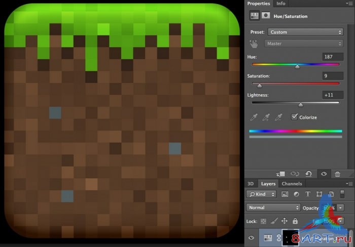 Рисуем иконку Minecraft Рисуем иконку Minecraft