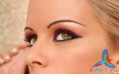 Макияж глаз в Photoshop Макияж глаз в Photoshop