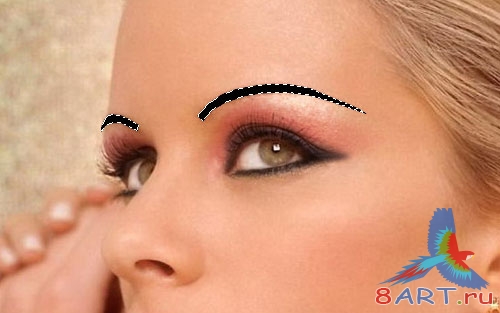 Макияж глаз в Photoshop Макияж глаз в Photoshop