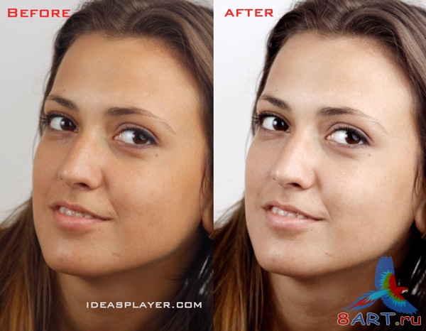 Ретушь кожи в Photoshop Ретушь кожи в Photoshop