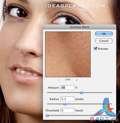 Ретушь кожи в Photoshop Ретушь кожи в Photoshop